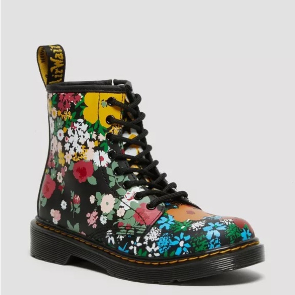 Dr. Martens 1460 Floral Mashup Boot - Picture 2 of 9